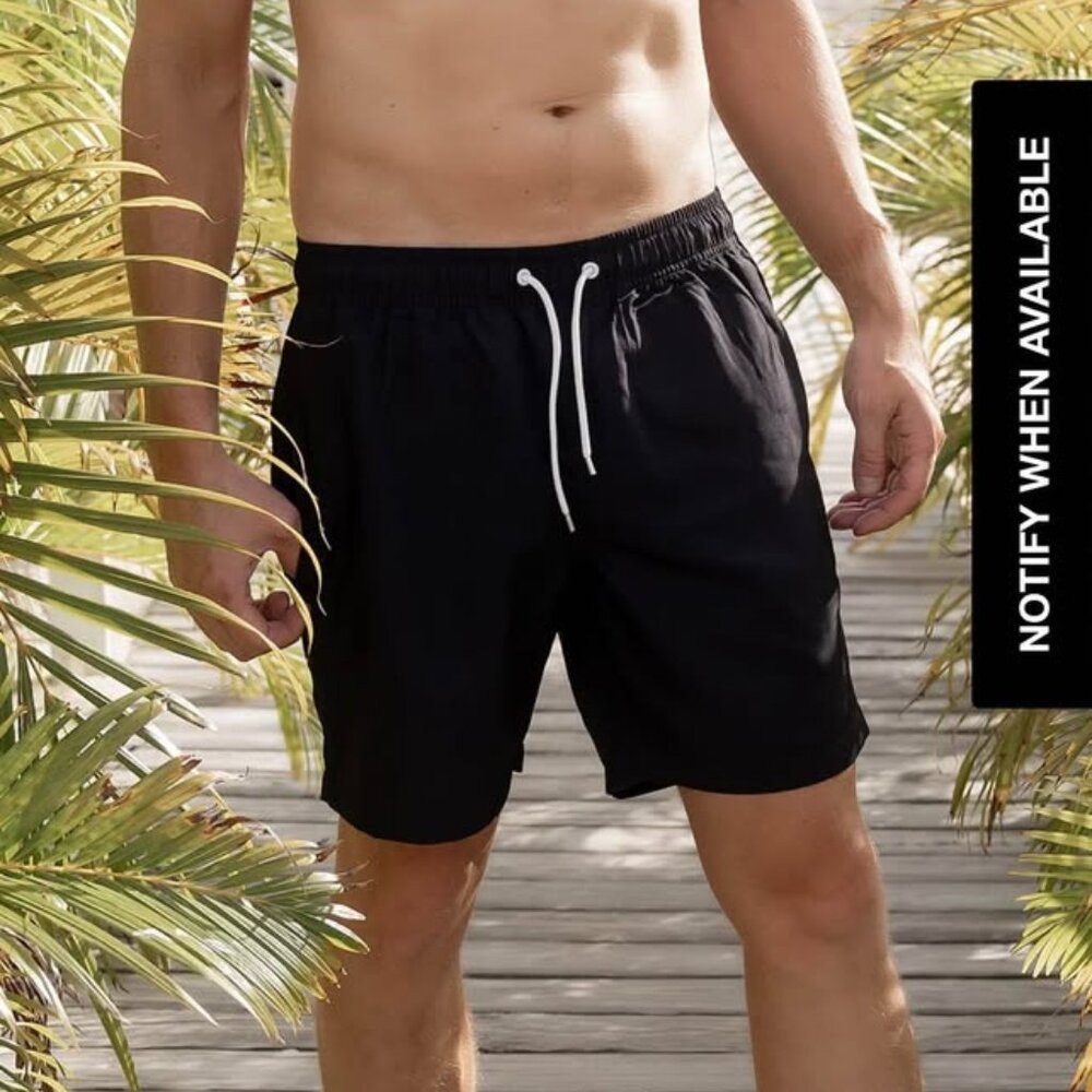 New with tag coral reef swim men’s HANG TEN MEN'S SHORTS BLACK swim bottom size